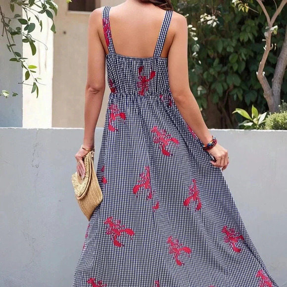 Multicolor Boho Women's Light Casual Plaid - Picture 2 of 5